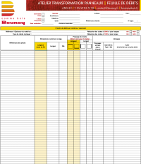 Feuille de débits Bouney